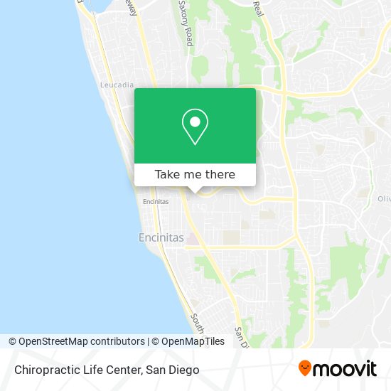 Chiropractic Life Center map