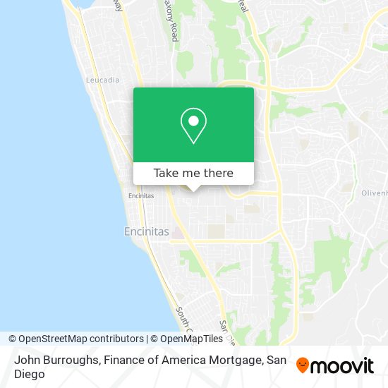 Mapa de John Burroughs, Finance of America Mortgage