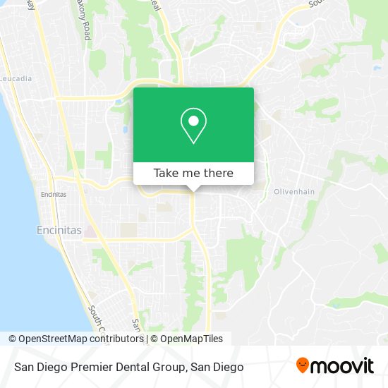 Mapa de San Diego Premier Dental Group