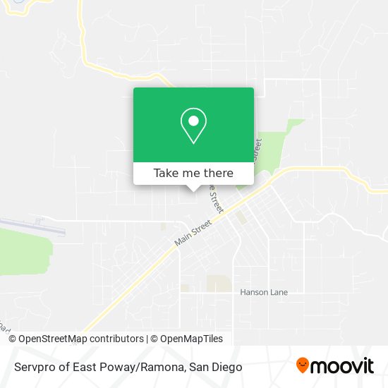 Servpro of East Poway/Ramona map
