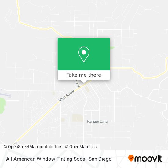 Mapa de All-American Window Tinting Socal