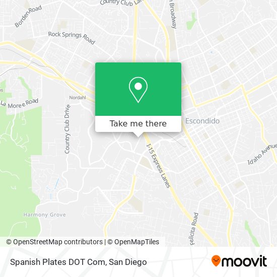 Spanish Plates DOT Com map