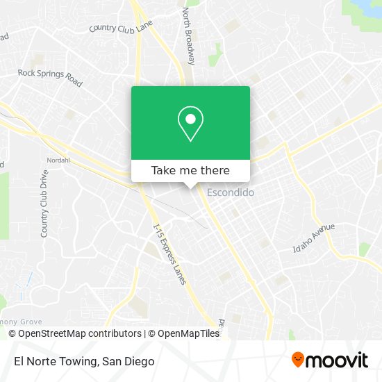 Mapa de El Norte Towing