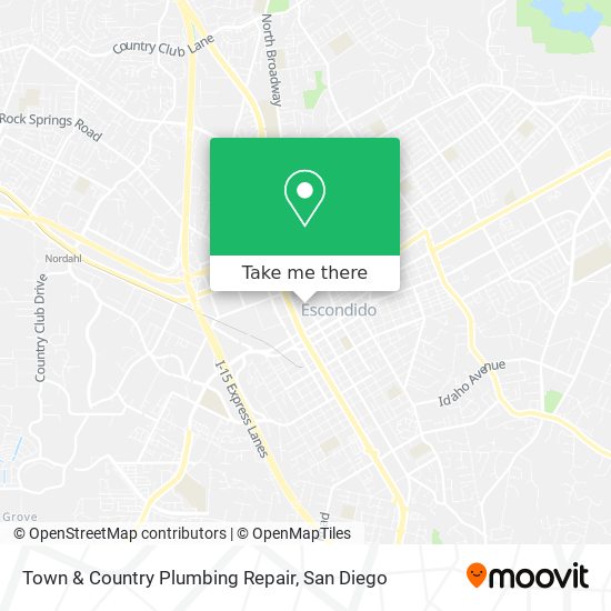 Town & Country Plumbing Repair map