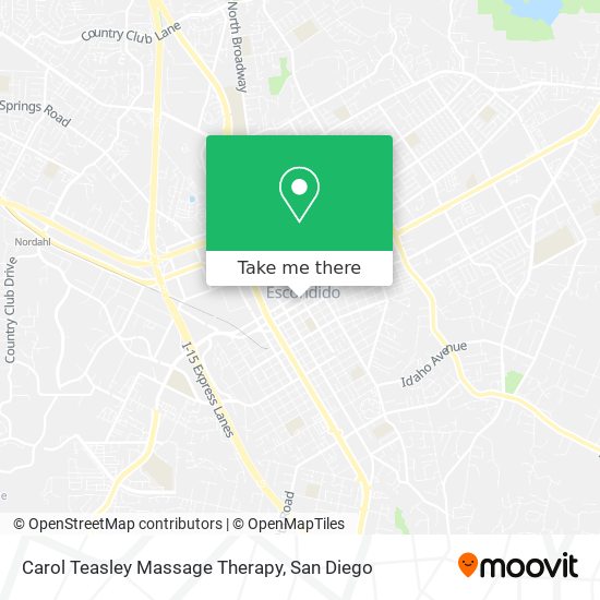 Mapa de Carol Teasley Massage Therapy