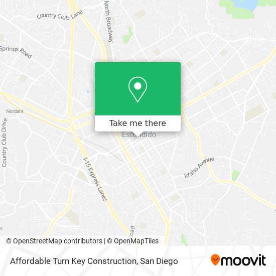 Affordable Turn Key Construction map