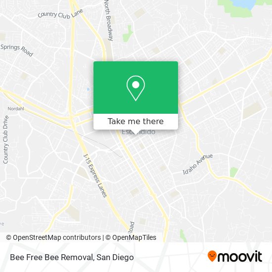 Bee Free Bee Removal map