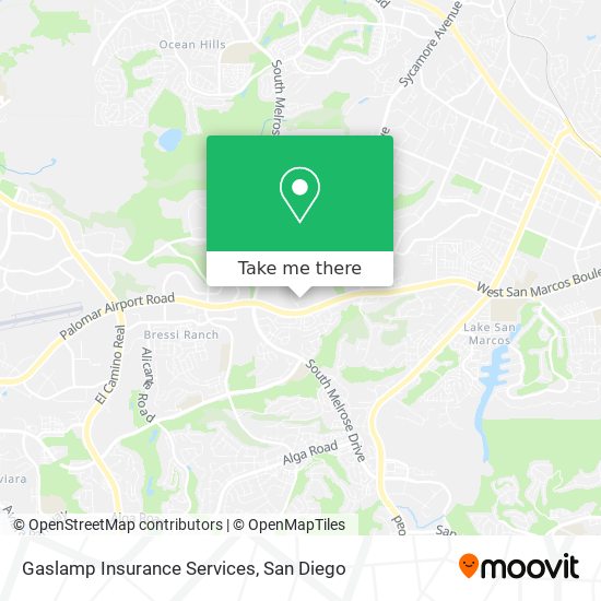 Mapa de Gaslamp Insurance Services