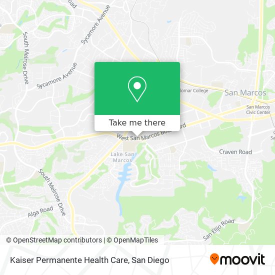 Mapa de Kaiser Permanente Health Care