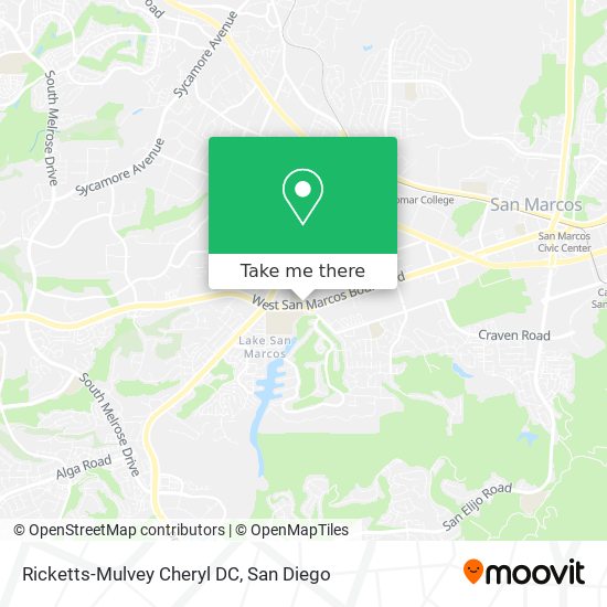 Mapa de Ricketts-Mulvey Cheryl DC