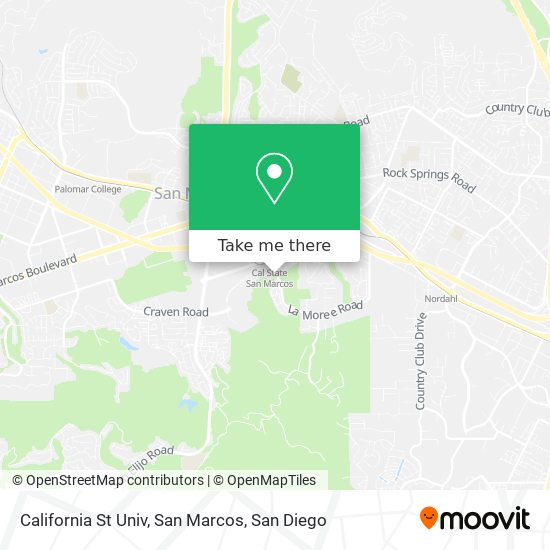 Mapa de California St Univ, San Marcos