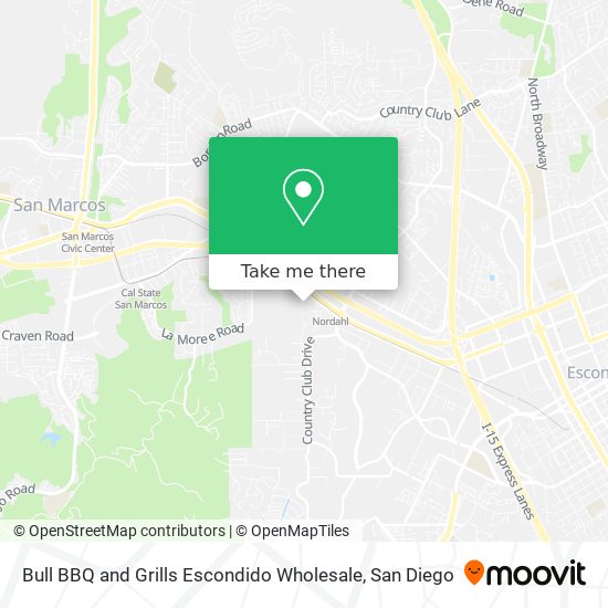 Bull BBQ and Grills Escondido Wholesale map