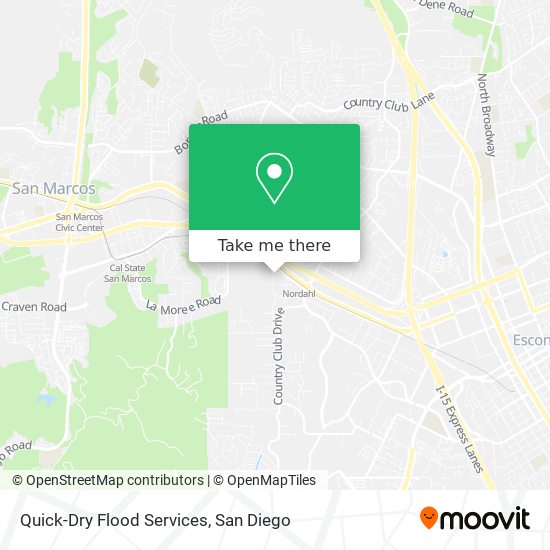 Quick-Dry Flood Services map