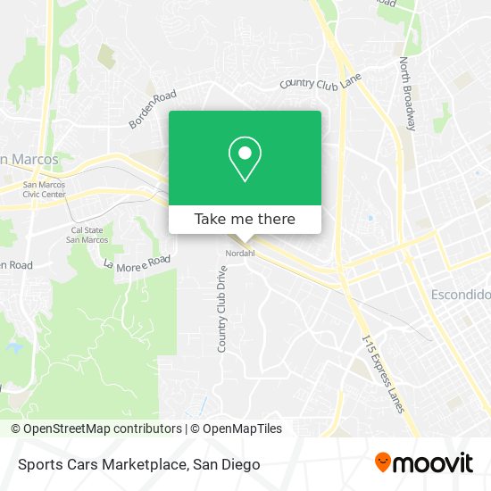 Mapa de Sports Cars Marketplace