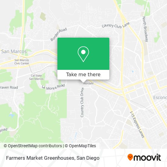 Farmers Market Greenhouses map