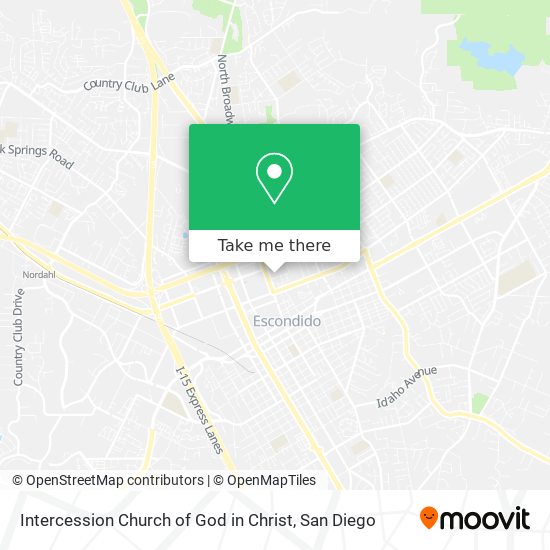 Intercession Church of God in Christ map