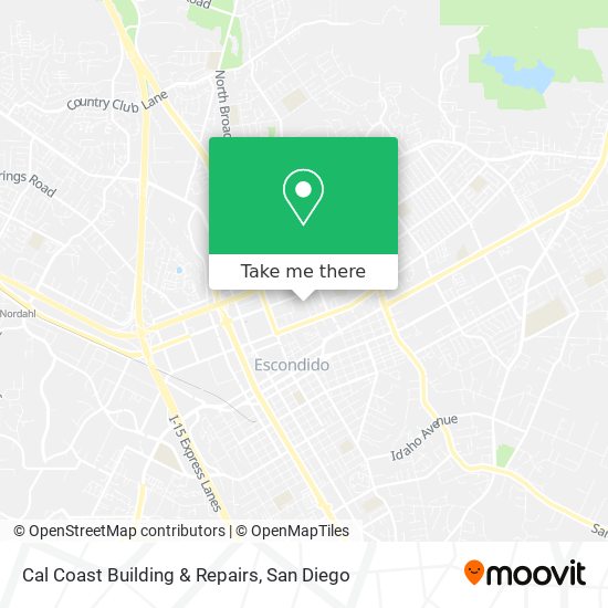 Cal Coast Building & Repairs map