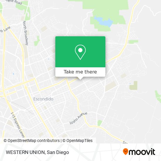 WESTERN UNION map