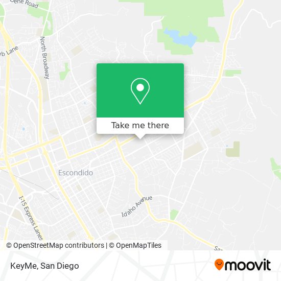 KeyMe map