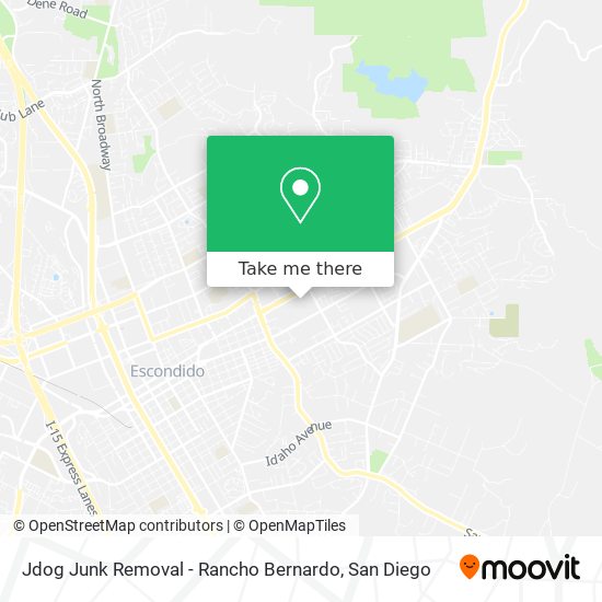 Jdog Junk Removal - Rancho Bernardo map