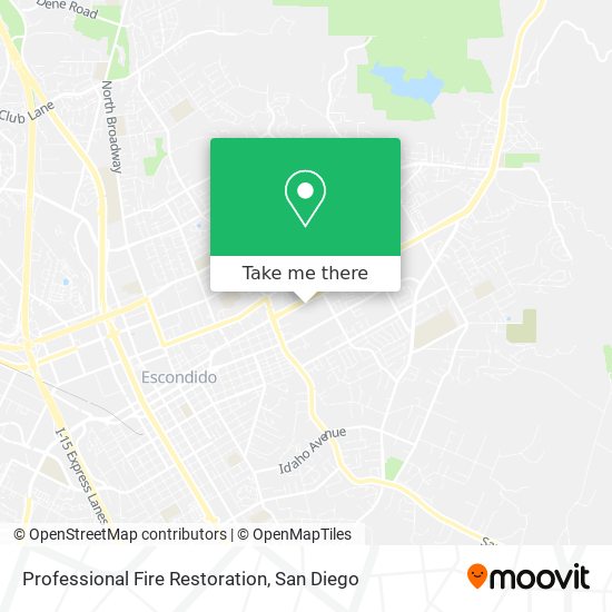 Mapa de Professional Fire Restoration