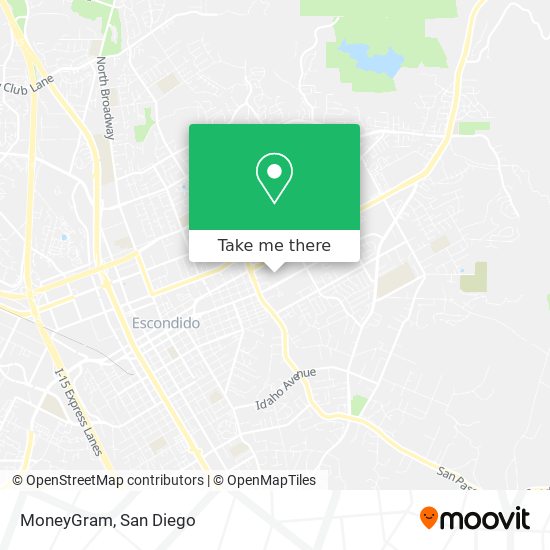 Mapa de MoneyGram
