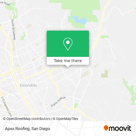Apex Roofing map
