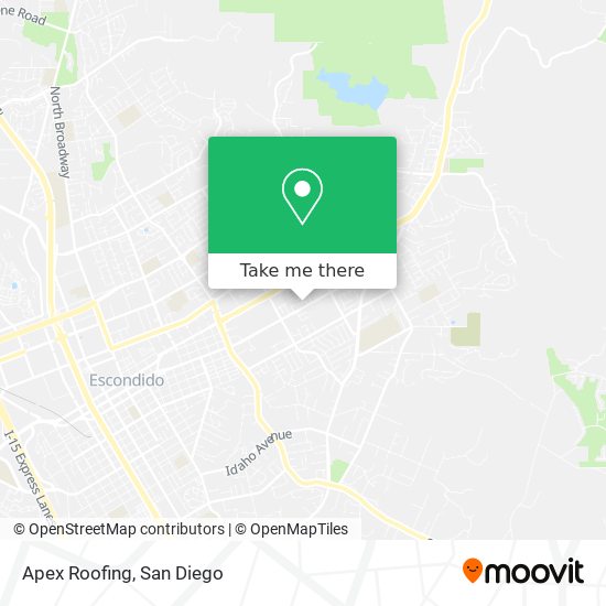 Mapa de Apex Roofing