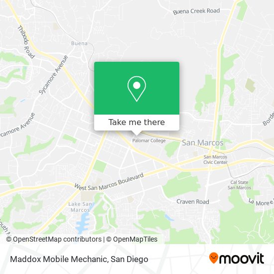 Maddox Mobile Mechanic map