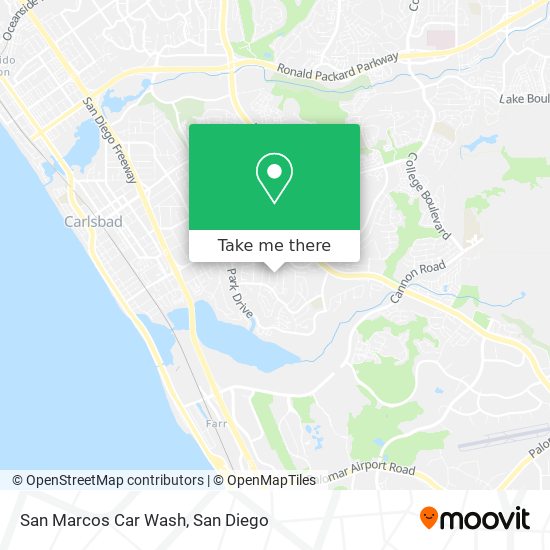 Mapa de San Marcos Car Wash