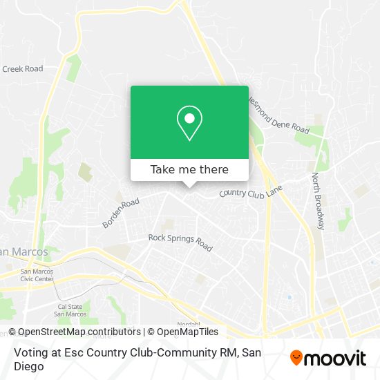 Voting at Esc Country Club-Community RM map