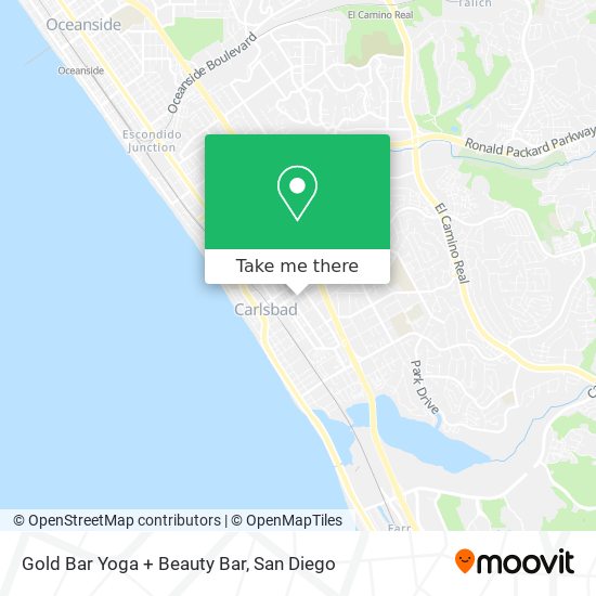 Gold Bar Yoga + Beauty Bar map