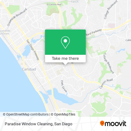 Paradise Window Cleaning map