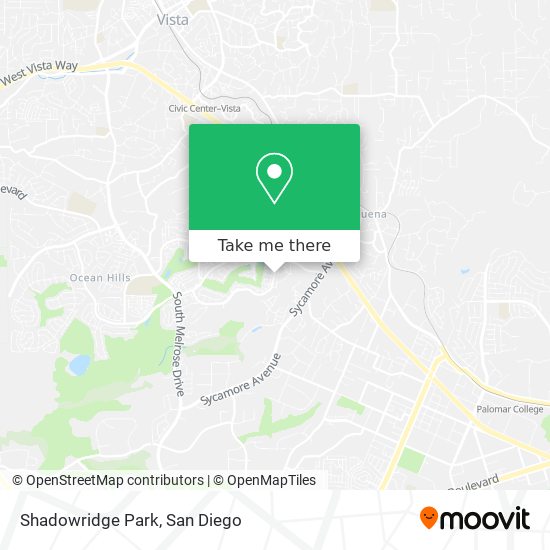 Mapa de Shadowridge Park