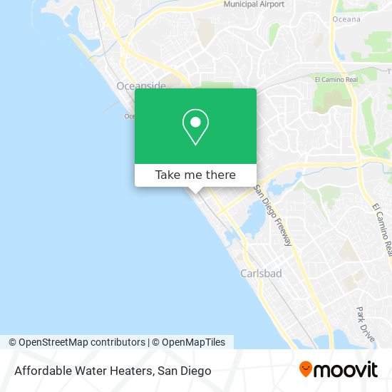 Affordable Water Heaters map