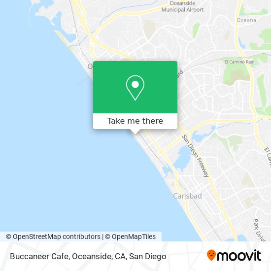 Buccaneer Cafe, Oceanside, CA map