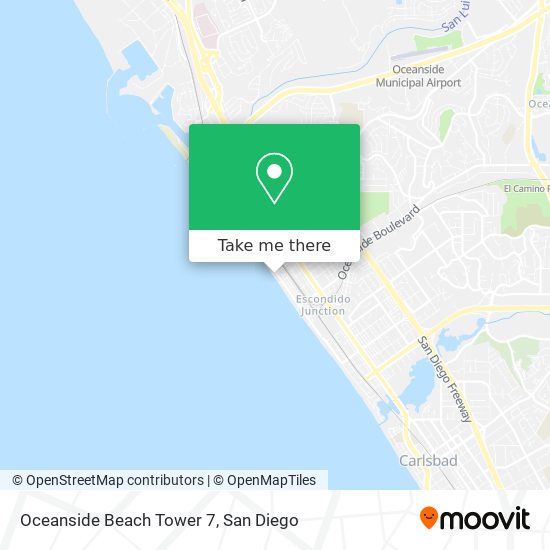 Mapa de Oceanside Beach Tower 7