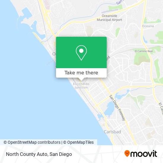 North County Auto map