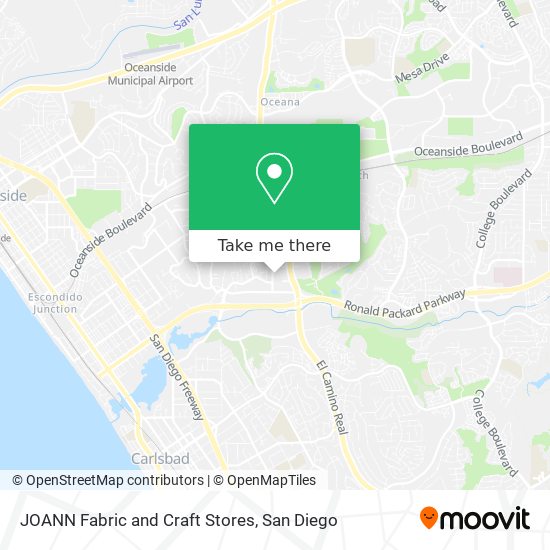 Mapa de JOANN Fabric and Craft Stores