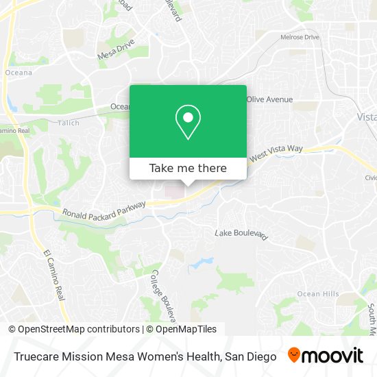 Mapa de Truecare Mission Mesa Women's Health