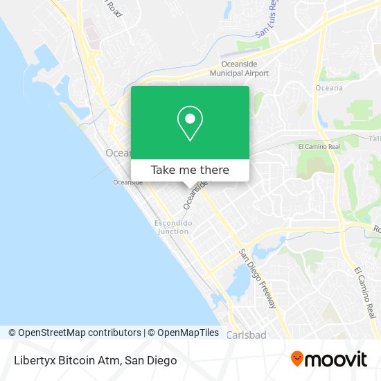 Mapa de Libertyx Bitcoin Atm