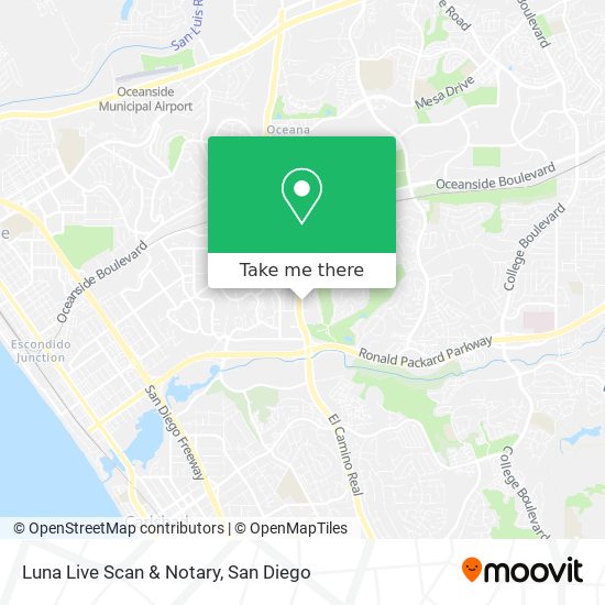 Luna Live Scan & Notary map