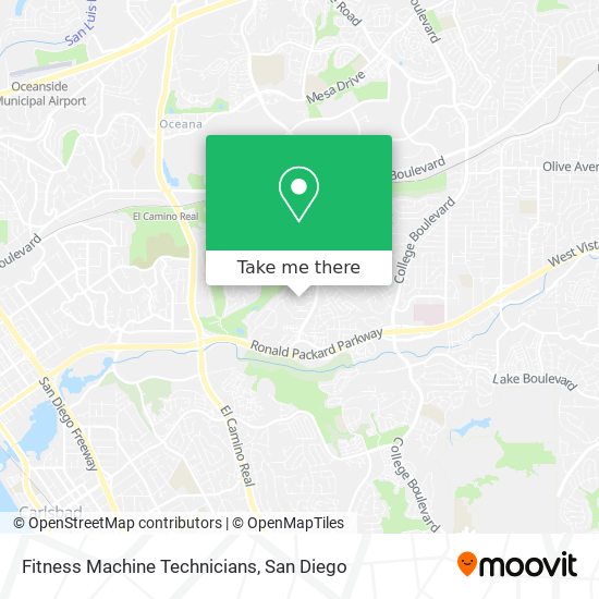 Fitness Machine Technicians map