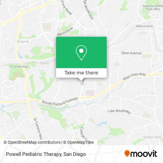 Powell Pediatric Therapy map