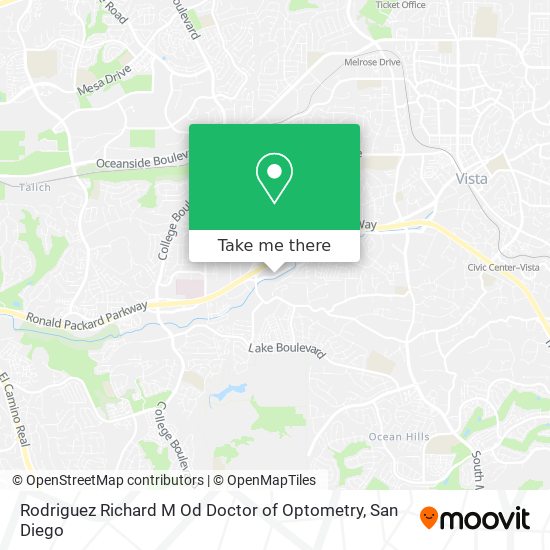 Rodriguez Richard M Od Doctor of Optometry map