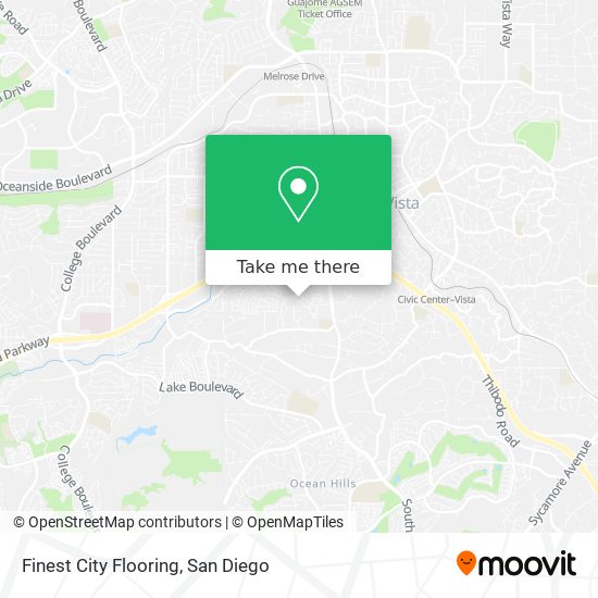 Finest City Flooring map