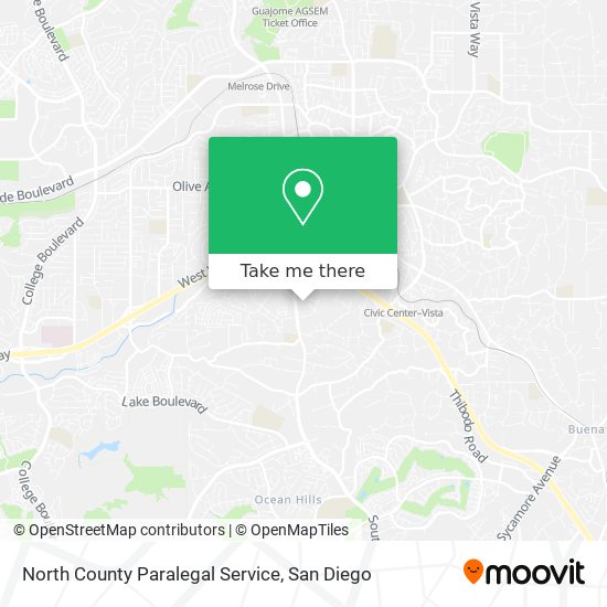 North County Paralegal Service map