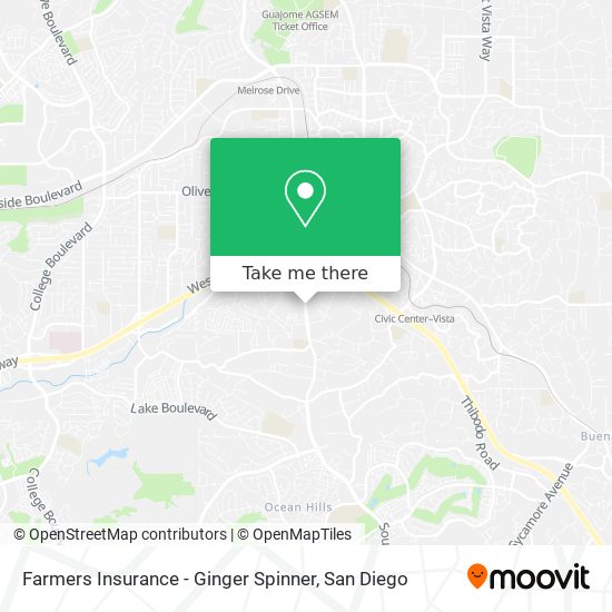 Mapa de Farmers Insurance - Ginger Spinner