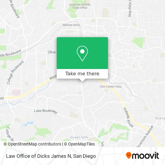 Mapa de Law Office of Dicks James N