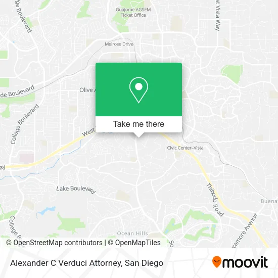 Mapa de Alexander C Verduci Attorney